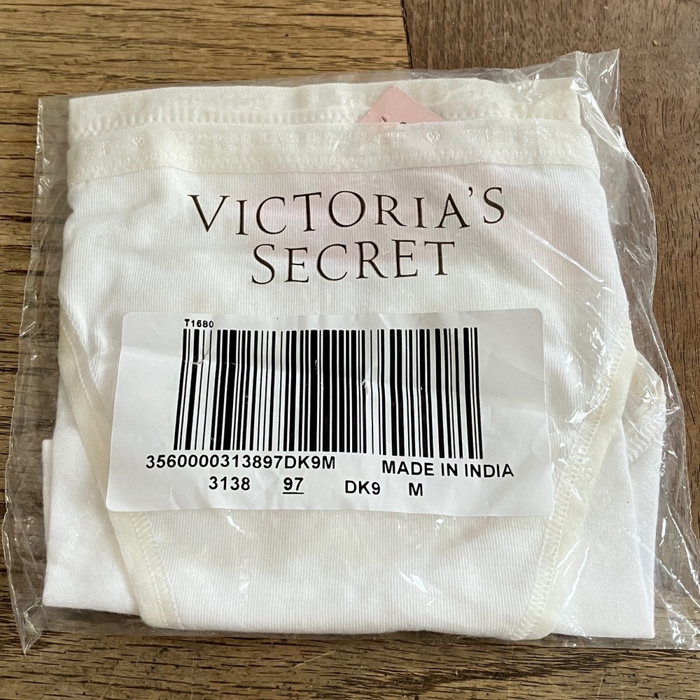 Victoria's Secret White Cotton Bikini
